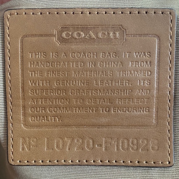 Coach Soho tan satchel F10927 - Picture 6 of 6